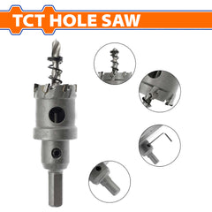 Wadfow TCT Hole Saw Very Smoothly and Quickly for Stainless Steel WKJ6B27, WKJ6B28, WKJ6B32 (WHT)
