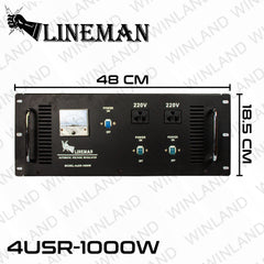 Lineman by Winland 5‑Outlets Rack Mounted Automatic Voltage Regulator 1000W/500W