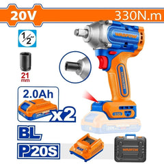 Wadfow P20 Series Li-Ion Brushless Motor Cordless Impact Wrench (WCT)