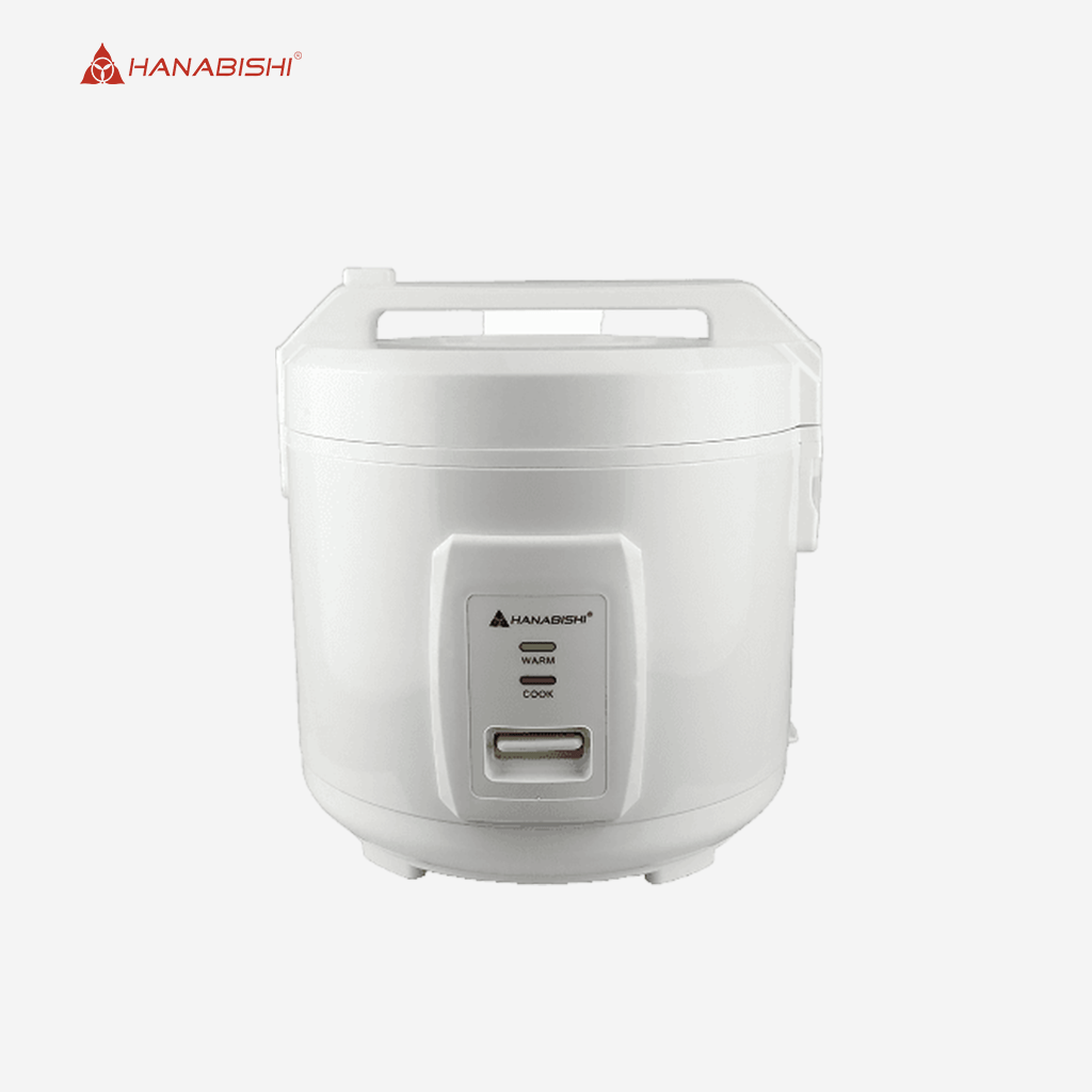 Hanabishi 1.0L serves up to 5 Cups White Jar Type Rice Cooker HJC - 10WHT - Winland Depot