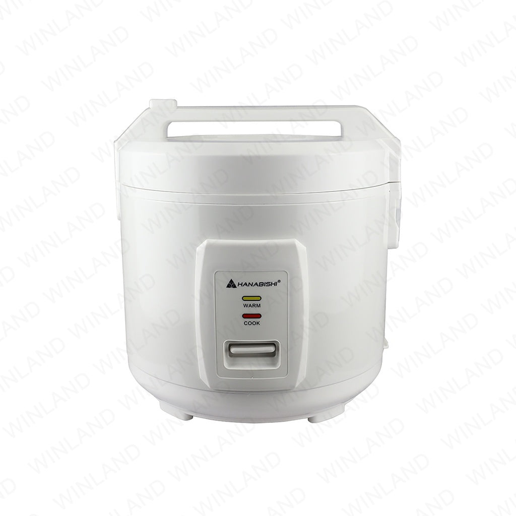 Hanabishi 1.0L serves up to 5 Cups White Jar Type Rice Cooker HJC - 10WHT - Winland Depot