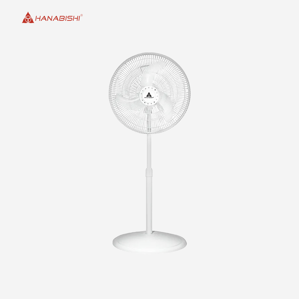 Hanabishi 16inches 2 - in - 1 Convertible Stand Fan, Floor Fan / Electric Fan HF1600 - 2IN1WHT - Winland Depot