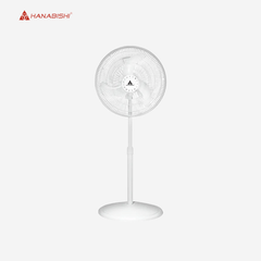 Hanabishi 16inches 2 - in - 1 Convertible Stand Fan, Floor Fan / Electric Fan HF1600 - 2IN1WHT - Winland Depot