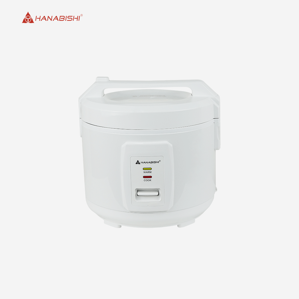 Hanabishi 1.8L White Jar Type Rice Cooker 8 - 10cups Of Rice 700watts HJC - 18WHT - Winland Depot