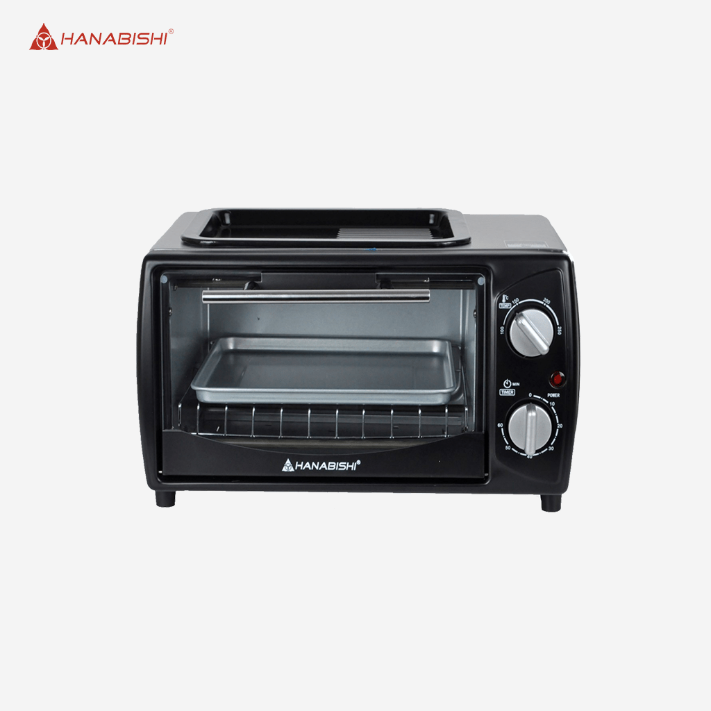 Hanabishi 2 in 1 10L Oven Toaster with Griller on Top HO10GX - Winland Depot