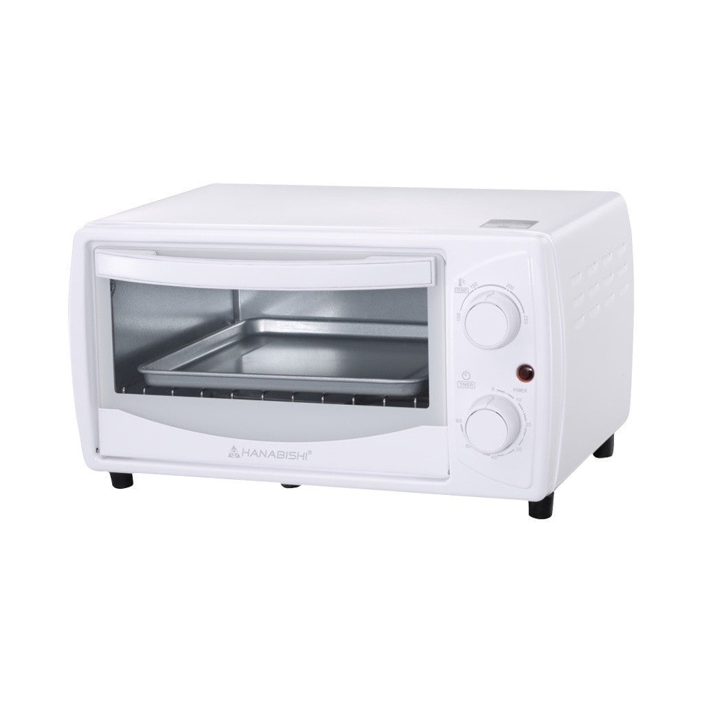 Hanabishi Aesthetic Stainless Steel Electric Oven Toaster 10L Pizza Oven HO10WHT - Winland Depot