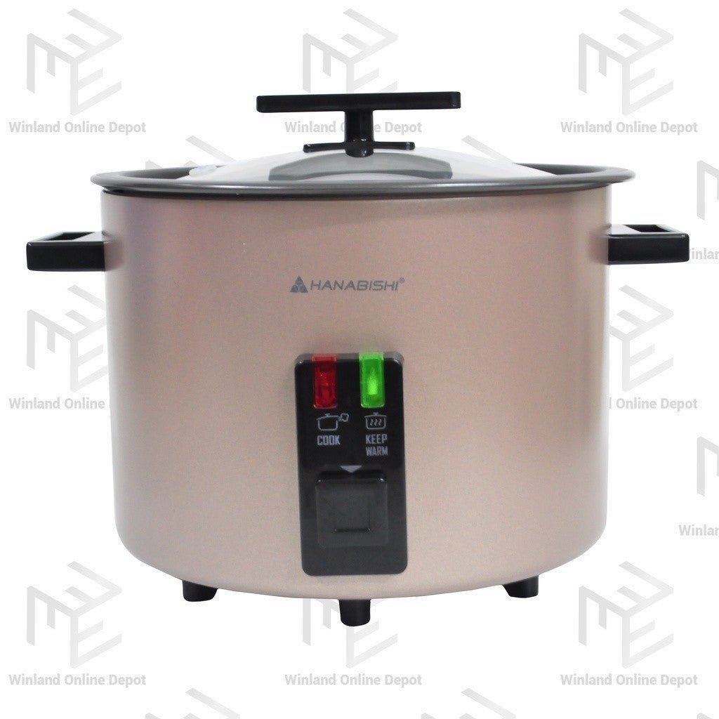 Hanabishi Automatic Rice Cooker 1.8L serves 10 cups Metallic Series HRC18PT - Winland Depot