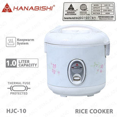 Hanabishi Jar Type Rice Cooker 1L serves 5 cups without steamer HJC10 - Winland Depot