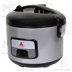 Hanabishi Jar Type Rice Cooker 2.8L serves 15 cups with steamer Silver Series HJC28SS - Winland Depot