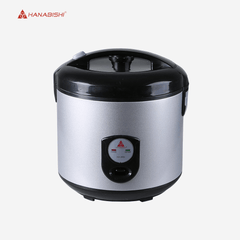 Hanabishi Jar Type Rice Cooker 2.8L serves 15 cups with steamer Silver Series HJC28SS - Winland Depot