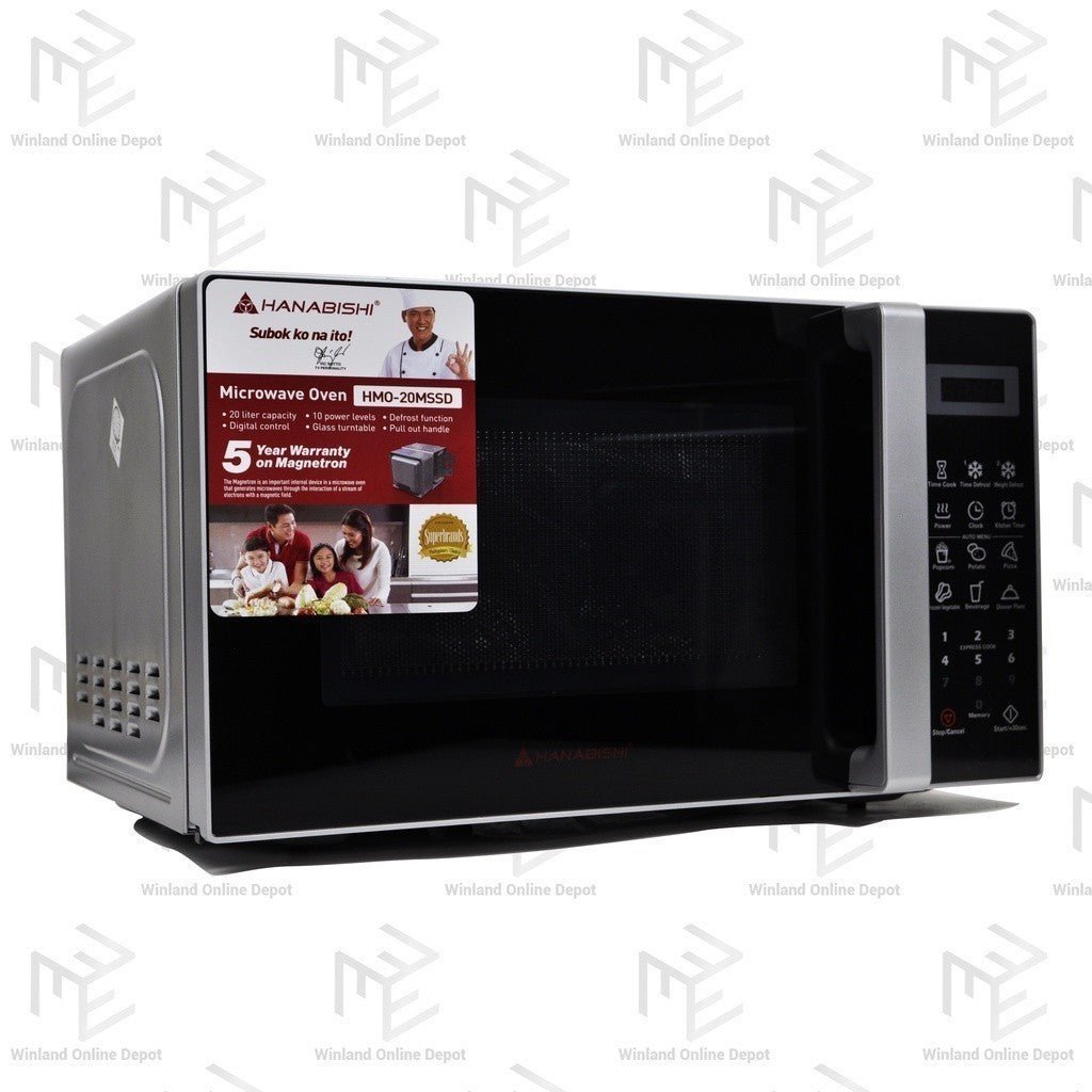 Hanabishi Microwave Oven(Digital) 20 L HMO - 20MSSD HMO20MSSD HMO 20MSSD - Winland Depot