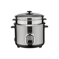 Hanabishi Rice Cooker 1.4L serves 7 cups Stainless Steel w/ Steamer HHRC14PSS - Winland Depot