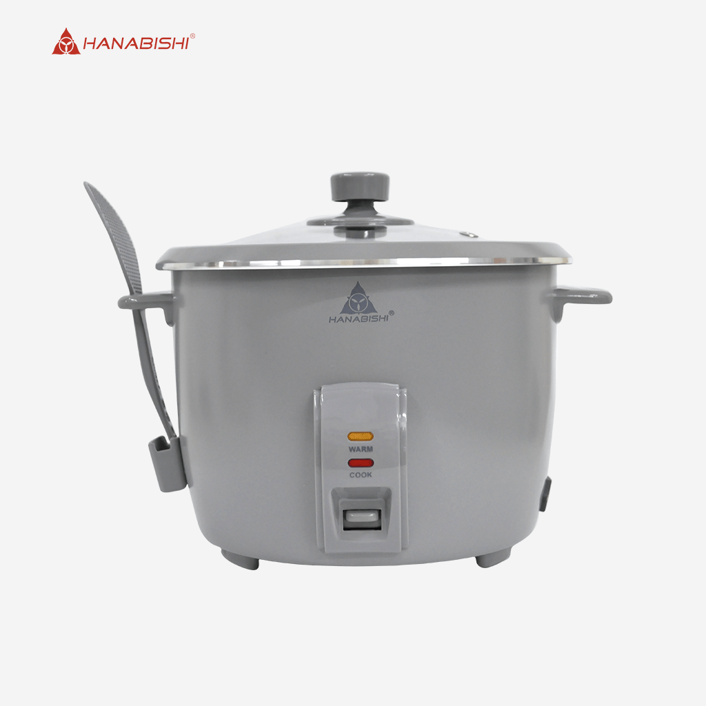 Hanabishi Rice Cooker 1.5L serves 7 cups Glass Cover Non - stick Ceramic Pot HHRC15CERC - Winland Depot