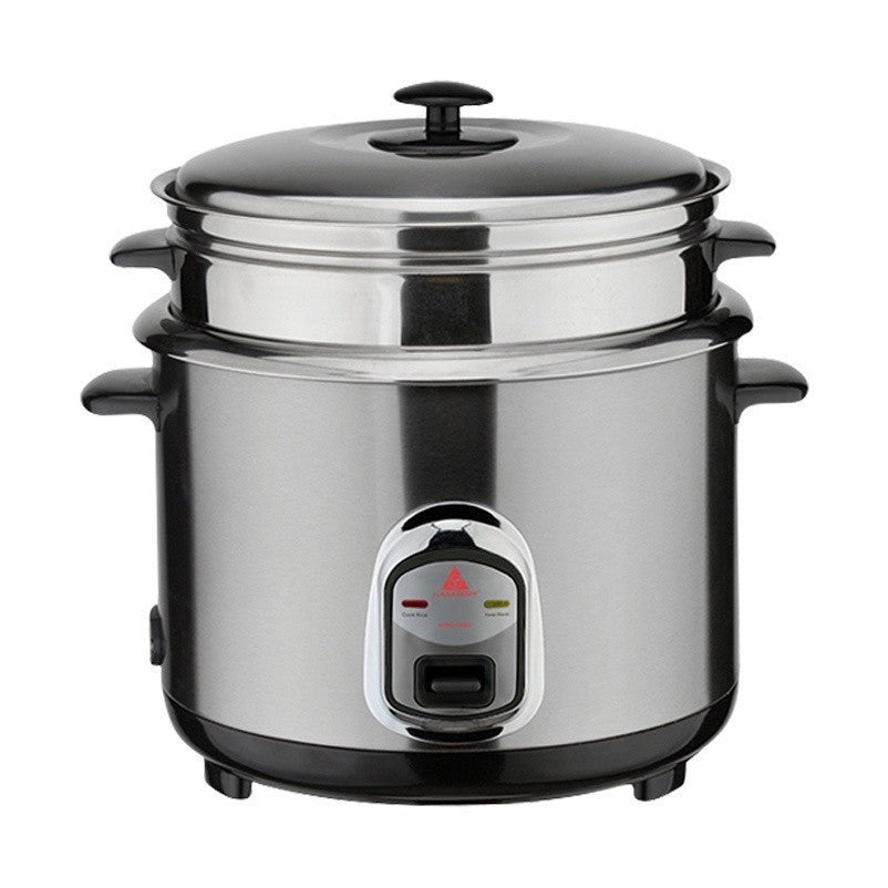 Hanabishi Rice Cooker 2.8L serves 15cups Stainless Steel w/ Steamer HHRC - 28PSS *WINLAND* - Winland Depot