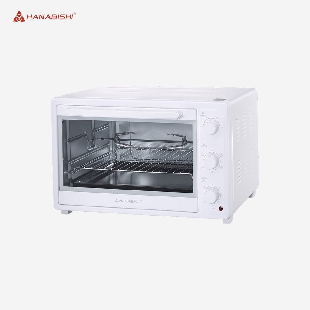 Hanabishi Rotisserie / Convection Oven Aesthetic Electric Oven 45L - White HEO - 45WHT - Winland Depot