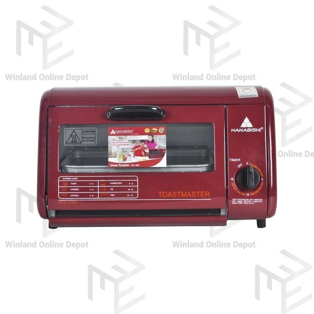 Hanabishi Stainless Steel Oven Toaster 7L Capacity Pizza Oven 650watts HO256 - Winland Depot