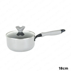 HOME ESSENCE by MASFLEX 18cm 2Layer Non - stick Induction Saucepan Gauge Aluminum Cookware NS - 18S - Winland Depot