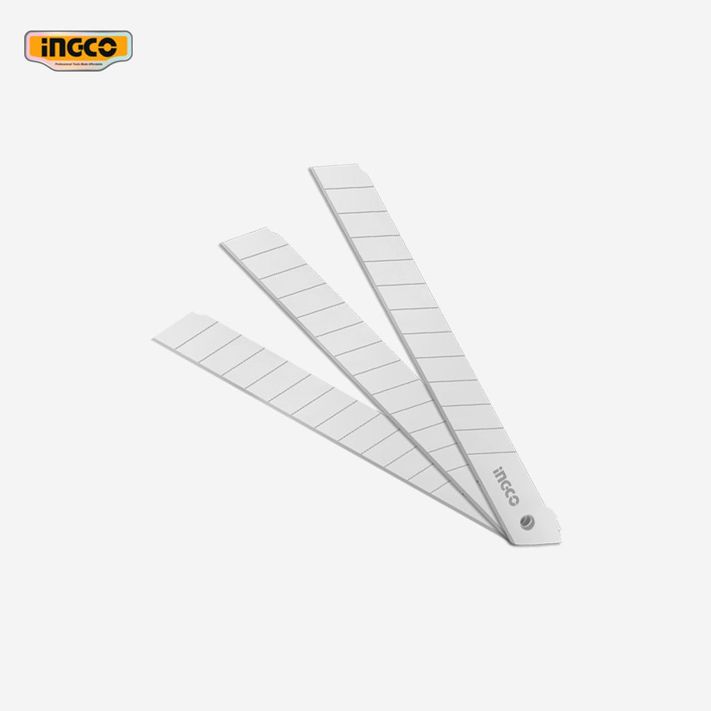Ingco 10 Pcs 9 x 80mm Spare Blade Utility Knife Blades Set HKNSB0901 - Winland Depot