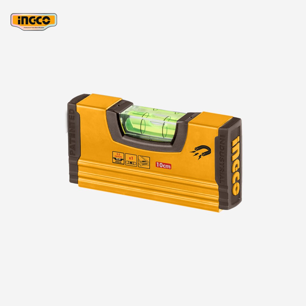 Ingco 10cm Mini Magnetized Hand Level HMSL03101 - Winland Depot