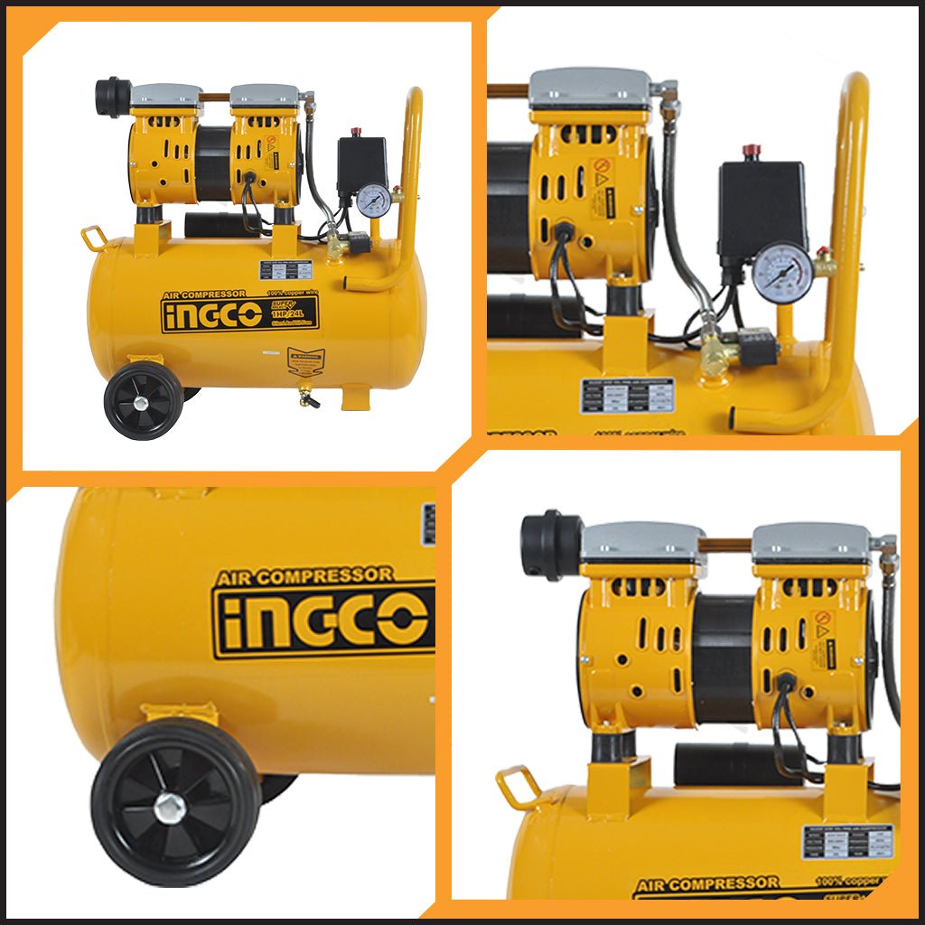 Ingco 1.0HP / 24L Oil - Free Air Compressor ACS17524 - Winland Depot