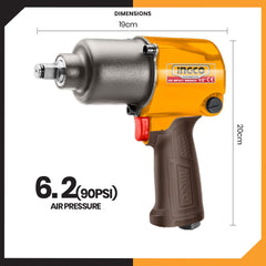 Ingco 1/2 Inch Air Impact Wrench AIW12562 - Winland Depot