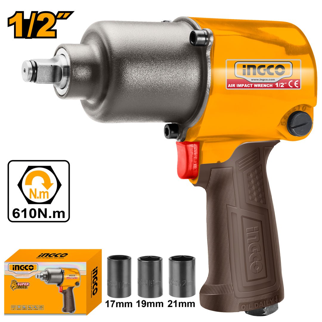 Ingco 1/2 Inch Air Impact Wrench AIW12562 - Winland Depot