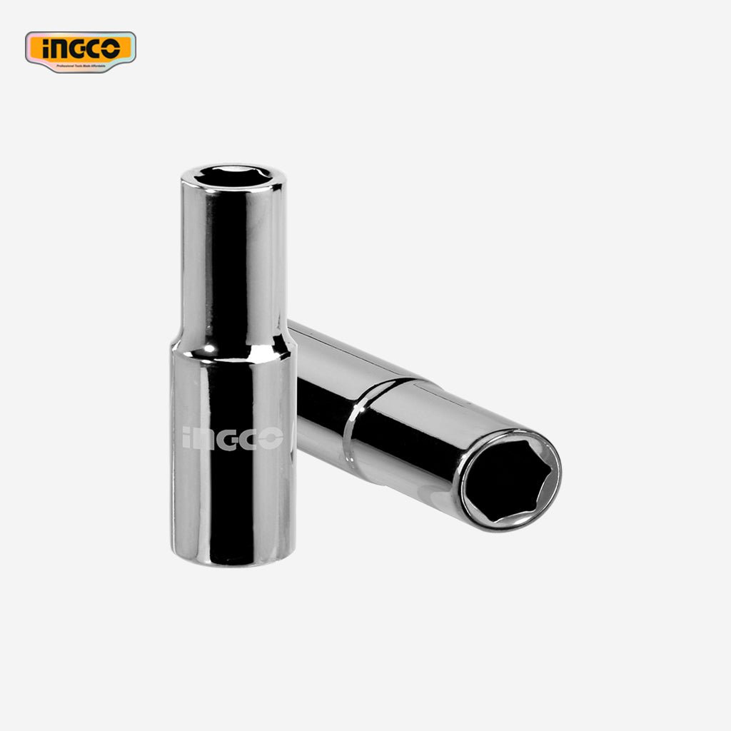 Ingco 1/2 Inch Deep Hexagonal Socket 19mm HHAST12193L - Winland Depot