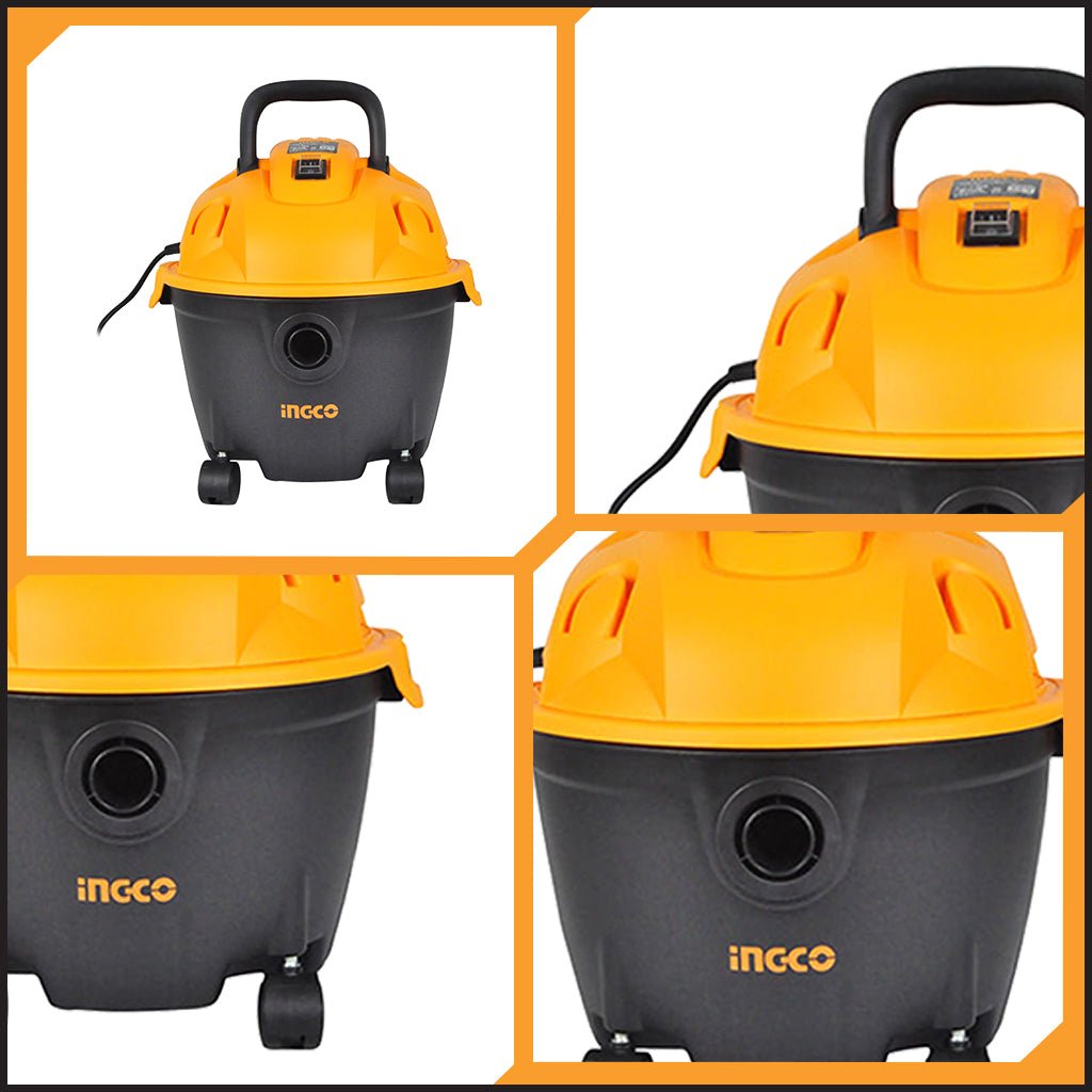 Ingco 12 Liter 1200W Wet & Dry Vacuum Cleaner VC12121 - Winland Depot