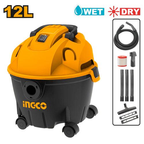 Ingco 12 Liter 1200W Wet & Dry Vacuum Cleaner VC12121 - Winland Depot