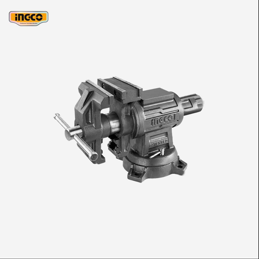 Ingco 4 Inch Bench Vise with Anvil Woodworking Gripping HBV085 - Winland Depot