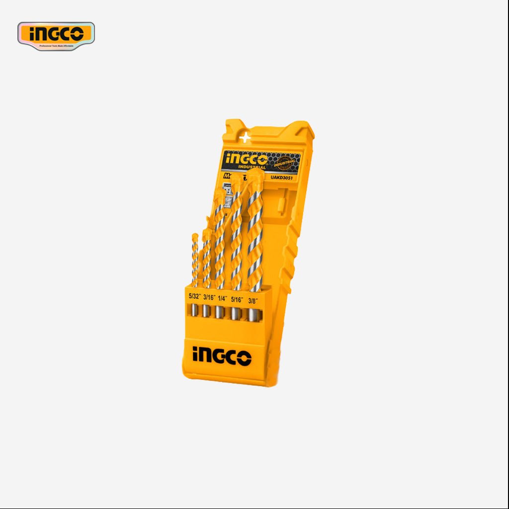 Ingco 5 Pcs / Set Masonry Drill Bit UAKD3051 - Winland Depot