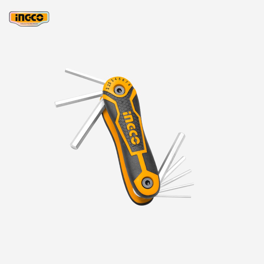 Ingco 8 in 1 Portable Pocket Hex Key HHK14081 - Winland Depot