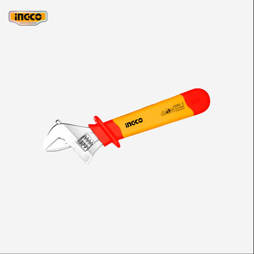 Ingco 8 Inch Insulated Adjustable Wrench HIADW081 - Winland Depot