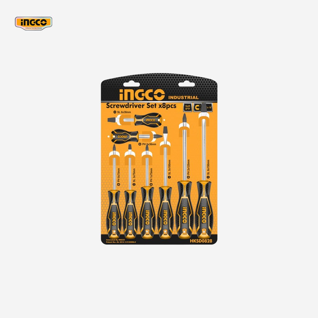 Ingco 8 Pcs / Set Screwdriver HKSD0828 - Winland Depot