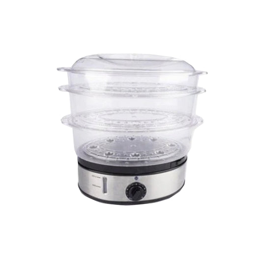 Tough Mama by Winland 9.0L, 3-layer stackable food steamer in stainless finish, Rapid Steam NTM-FS4