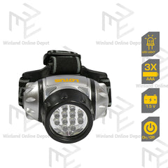 Lotus by Winland Super Bright LED Headlamp 12LED 60LM (Black) LTHL3331