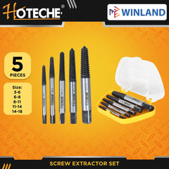 Hoteche by Winland 5pcs Screw Extractor Set 610201