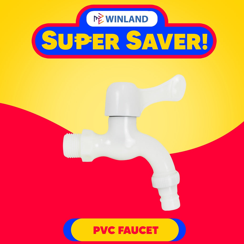 [2787]WBC PVC Faucet HB-Blue / PVC Faucet HB-White with Hose Bibb SOLD PER PIECE "GLT"