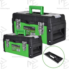 Hoyoma japan by Winland 14-19Inches Plastic Iron Tool Box with Removable Tray