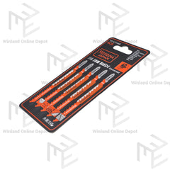 HOYOMA Jig Saw Blade 5pcs T Shank Fast Cut Curved for PVC or Wood HCS HT-UT144D *WINLAND*