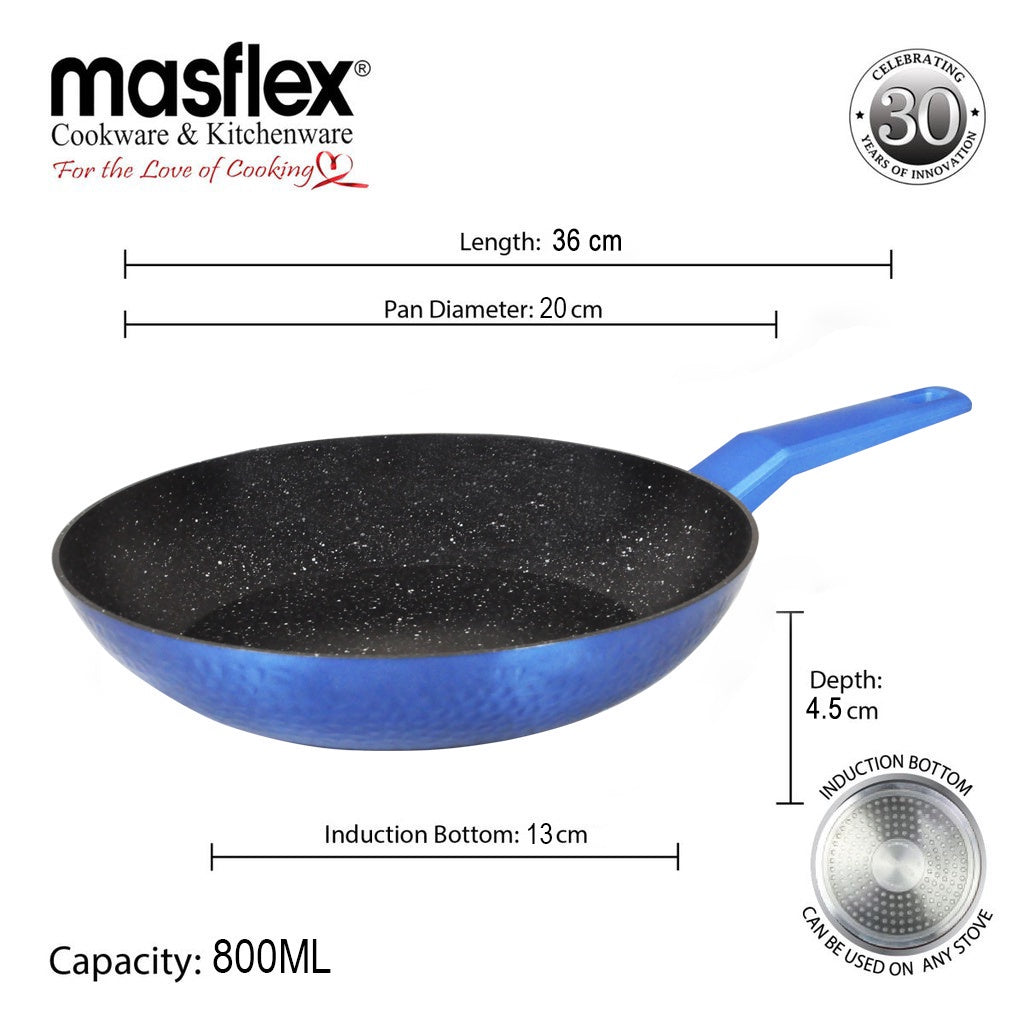Masflex by Winland 3-Layer Non Stick Induction Fry Pan 20cm Heavy Gauge Aluminum ZC-80