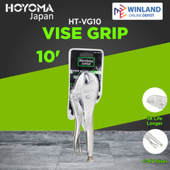 Hoyoma japan by Winland Curved Jaw Locking Plier Vise Grip 10R HT-VG10