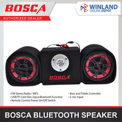Bosca by Winland Professional Audio Bluetooth Speaker with BT/FM/USB (3pcs) Bosca by Winland-3PCS