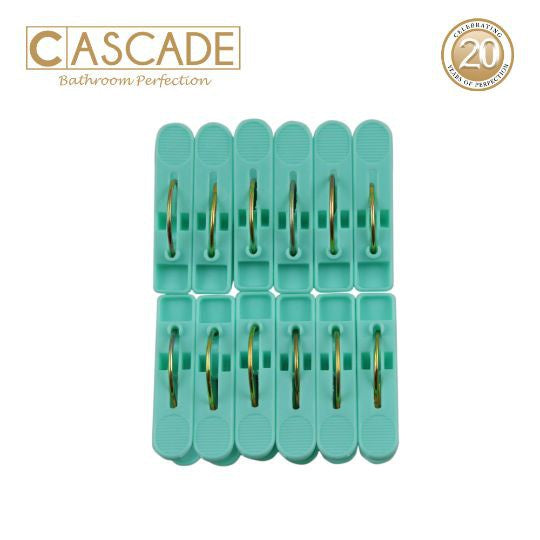 Cascade by Winland Small Clip 12pcs/Set (Green / Blue) GC-3237