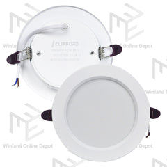 Clifford Synthetic Recessed Round Panel | LED Down Light Daylight