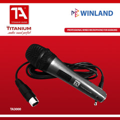 Titanium Audio TA3000 Professional Wired Microphone for Karaoke & Videoke Mic