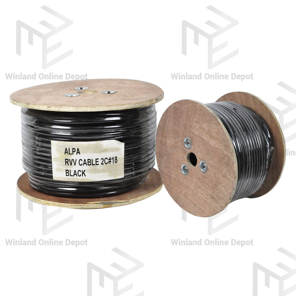 Alpa by Winland Royal Cord | Speaker Wire Heavy Duty 18 AWG-0.75mm2 2C RVV-2C18 75M/Spool