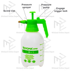Hoyoma japan by Winland Pressure Hand Sprayer 2L Heavy Duty Garden Sprayer Gardening Tools HT-GS2L