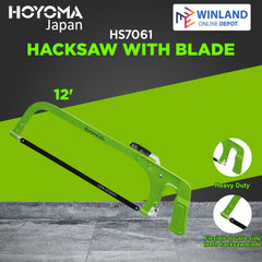 Hoyoma japan by Winland Frame Saw Hacksaw with Blade 12" (300mm) HS7061