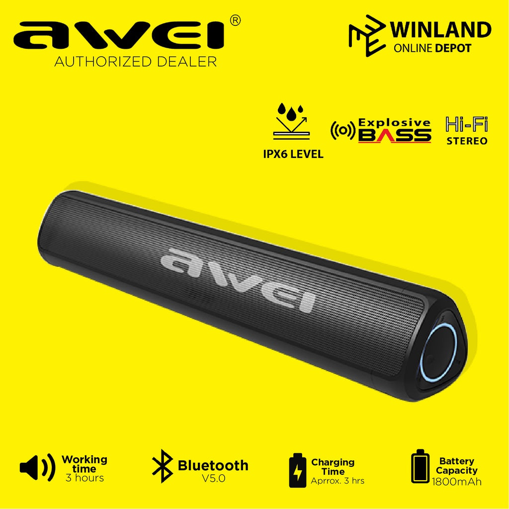 Awei by Winland Y333 Smart Home Sound Blaster Speaker Soundbar Wireless Bluetooth Home Theater
